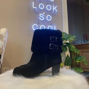Ugg Australia Wool Line - High-Heeled Fur Boots